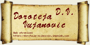 Doroteja Vujanović vizit kartica